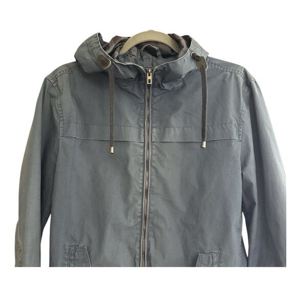 Koton Jacket Zip Up Hooded Mens SMALL Blue Outerwear Stylish European Streetwear - Picture 6 of 11